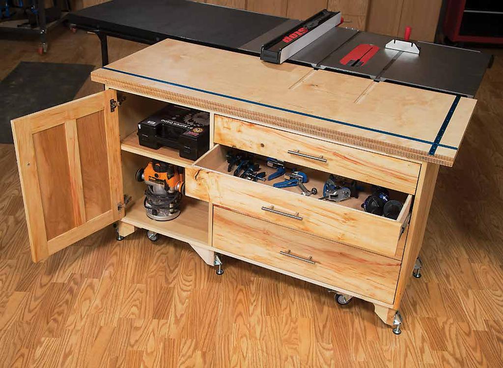 BUILD IT WITH ROCKLER PROJECT PLAN OUTFEED TABLE BUILD Stock # Item 00 ' Universal T-Track () 0 T-Track Intersection Kit 70 JIG IT Universal Drawer Slide Jig
