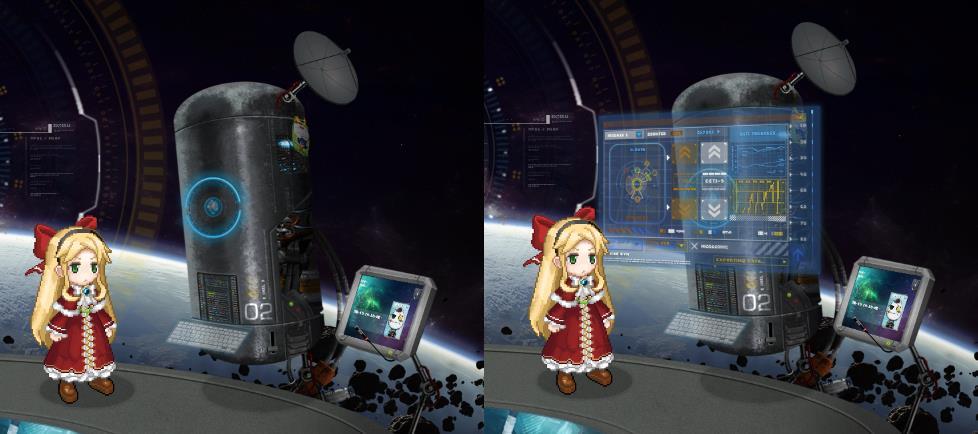 The upper left one is a teleporter to send characters to each cabin or surface of planet.