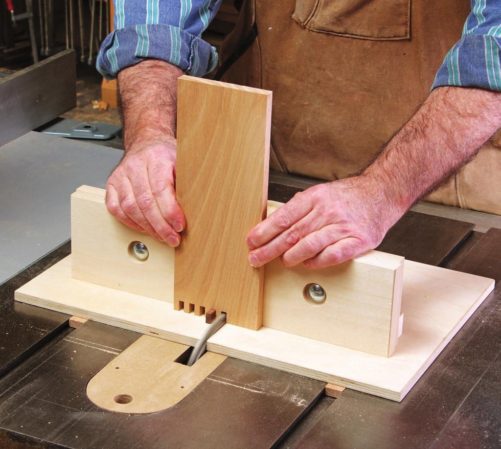 Essential BOX JOINT JIG Home in on precise finger joints with this table saw sled.