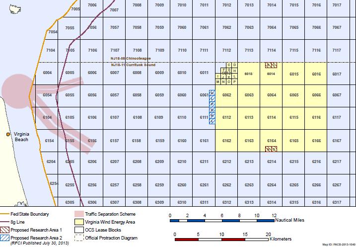 Coastal Virginia Offshore Wind Project: Lease Update Research and Commercial Lease Areas Phase 1 CVOW Lease Area (2,135