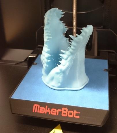 PLA does not suffer the same warping problems as ABS so does not require a heated print bed.