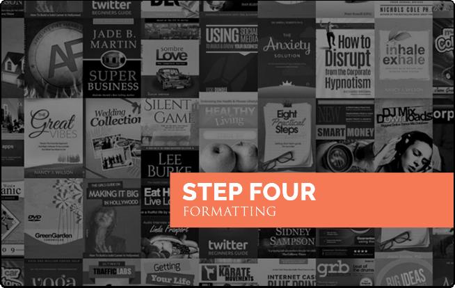 Step Four: Formatting Your Amazon ebook While all of your formatting must be done correctly if you want people to invest in your next book, there are three simple formatting elements that matter more