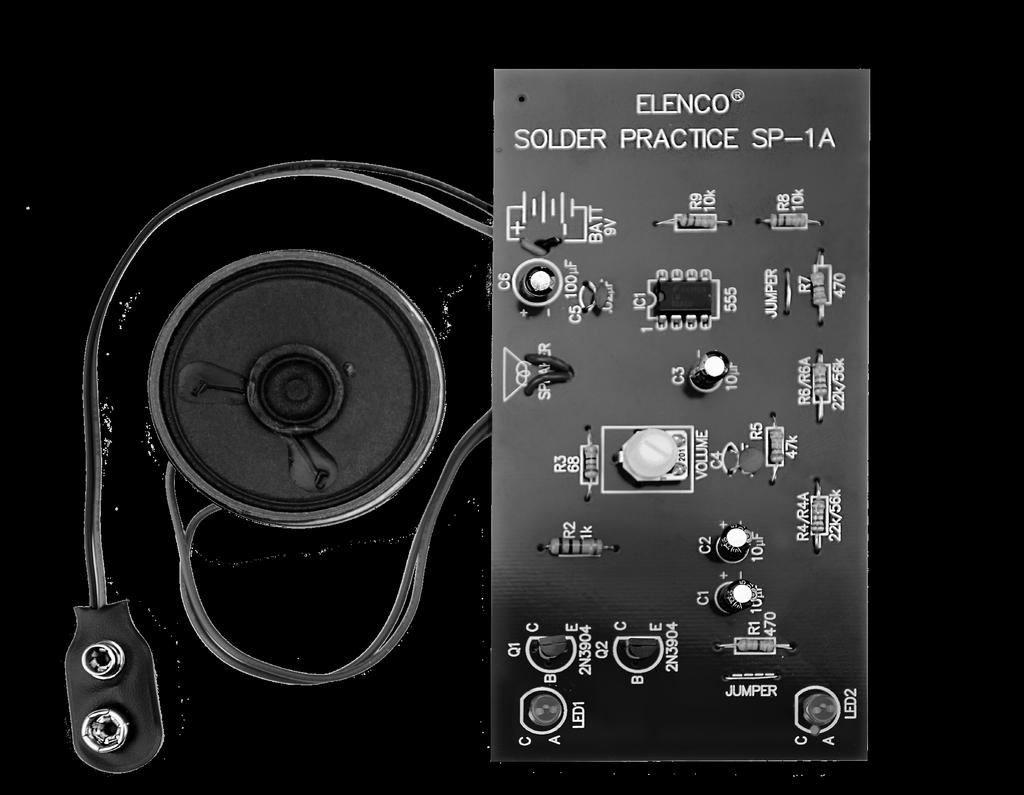 SOLDER PRACTICE KIT MODEL SP-1A Assembly and