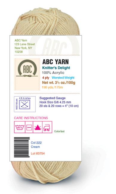 KIDS! PICTURE YOURSELF Crocheting How to Read a Yarn Label When purchasing yarn, you should carefully read the label wrapped around the ball of yarn.