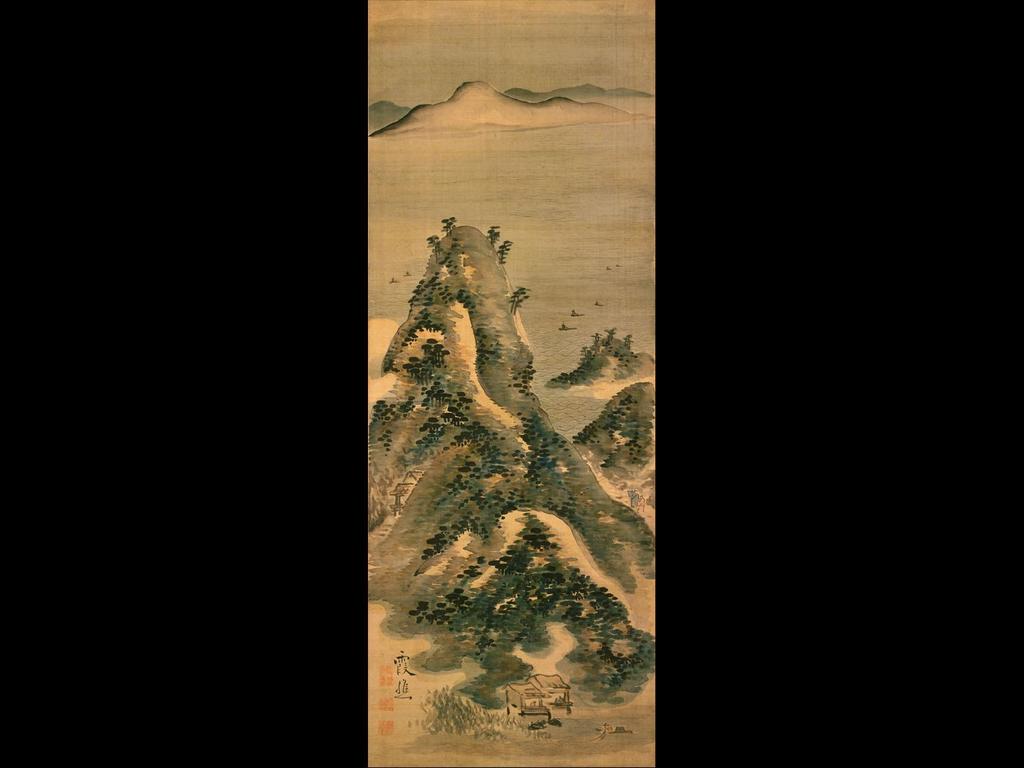 True View of Kojima Bay, Ike Taiga, Edo Period, hanging