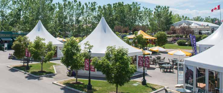 A UNIQUE OPPORTUNITY Höcker Tent for the Masters Exhibit dates. Fully enclosed 700 sq. ft. hexagonal structure that offers exceptional product display & flexibility.