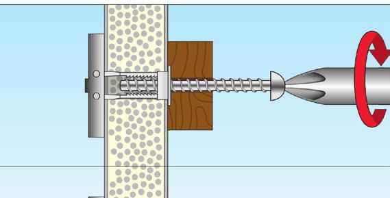 fixings in sheetrock, the retaining value indication of the board