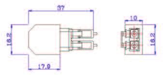 2dB - 500 matings SC Dimensions (mm) LC Dimensions (mm) - Attenuators Multimode 62.