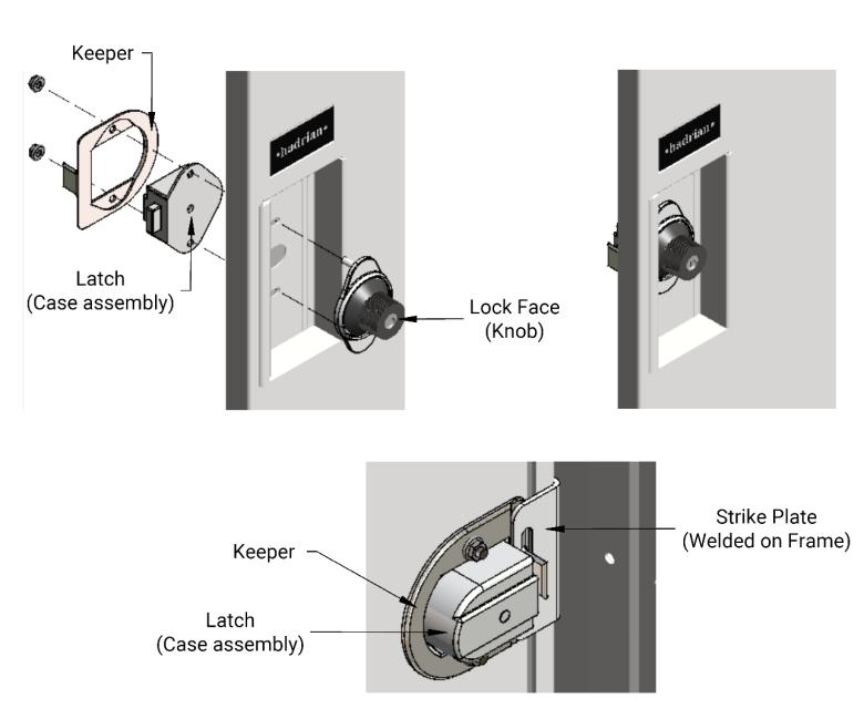 Appendix L: Built in Combination Locks (Master Lock Only) Follow the Master Lock installation