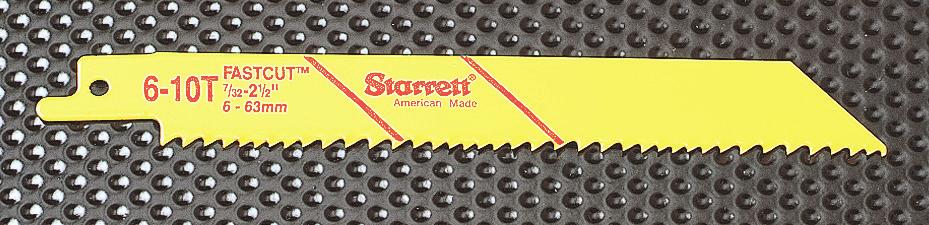 Tel: 20-5-8 / Fax: 20-59-7 50 Huyler St / So. Hackensack, NJ 070 USA JIG AND RECIPROCATING Starrett offers industrial quality high speed steel edge bi-metal saw blades.
