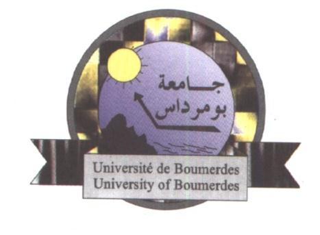 People s Democratic Republic of Algeria Ministry of Higher Education and Scientific Research University M Hamed BOUGARA Boumerdes Institute of Electrical and Electronic Engineering Department of