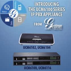 Grandstream IP Telephony The UCM6100 Series is an innovative IP PBX appliance designed to bring enterprise-grade Unified Communications and Security Protection features to small-to-medium businesses