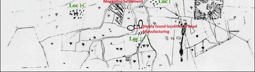 Hence, it can be said that the mound proper belonged to the Early Iron Age/ Megalithic period. This mound was just adjacent to the Early Iron Age/ Megalithic settlement and is towards its North.