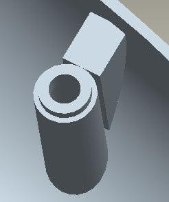 Select the circular surfaces at the bottom of both holes too (hold the CTRL key to select several surfaces). ProEngineer has a special function to avoid this problem.