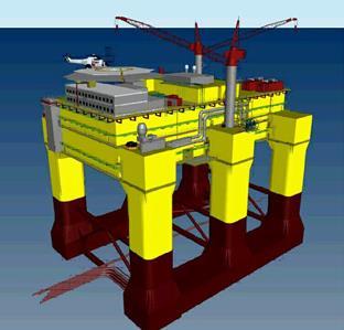 float-over topside installation) gravity-based substructures (with lift-over or integrated