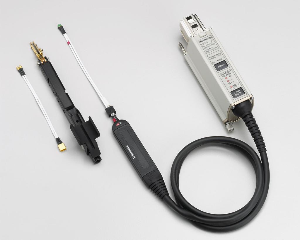TriMode Probe Family P7500 Series Data Sheet P7520 with optional P75PDPM Features & Benefits TriMode Probe One Setup, Three Measurements Without Adjusting Probe Tip Connections Differential Single