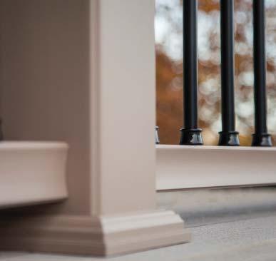 Transform has the elements that you want in a wood railing- the weight, look, and feel of wood, and nothing that you don t.