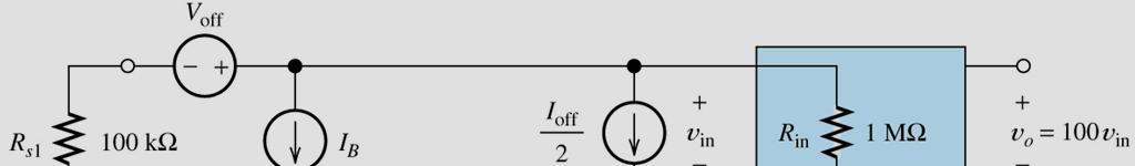 Offset Voltage, Offset Current, and Bias Current Given V off =2mV