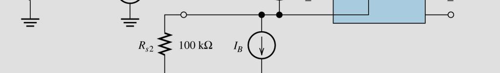 ground through 100kΩ resistors Use superposition Vo = A d (V voff