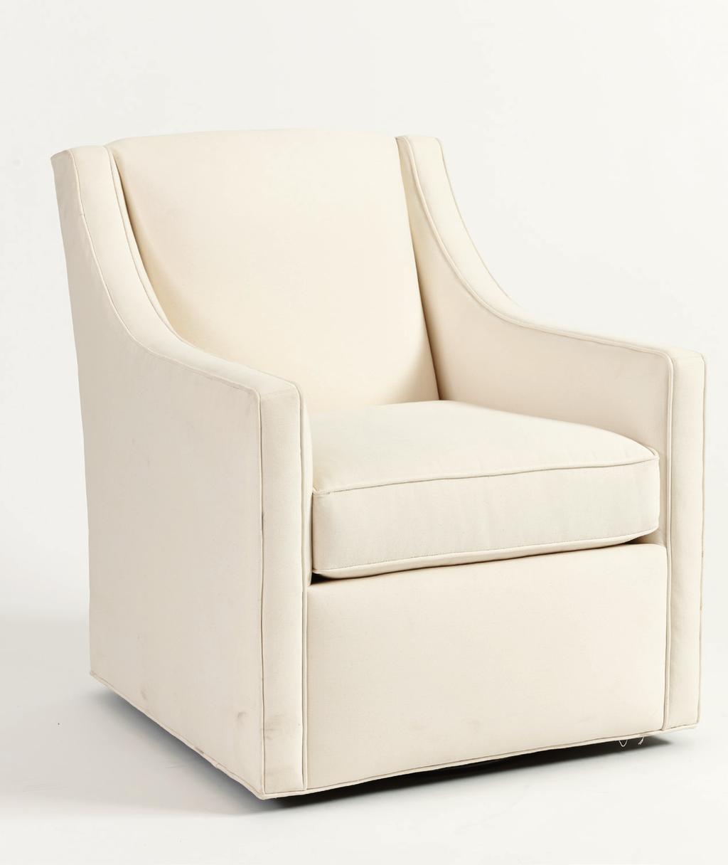 ABOUT THE CARLYLE SWIVEL CHAIR DIMENSIONS* SEE NOTE CARLYLE SWIVEL CHAIR (UC213) 36 H 20 D 24 1 /2 H Seat to