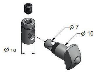 Tension Fastener Series 40* (standard/heavy) B51.03.040 Steel Zn *replaces B51.03.036 in the future.