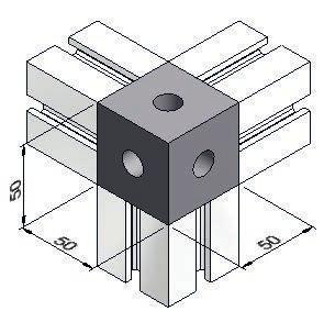 Profile Connectors Corner Blocks Series 50 Assembly: When connecting