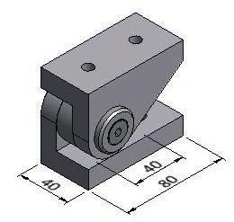 Profile Connectors Joints Angle range +/- 53 Joint B04 - Series 40 Part Number B46.01.