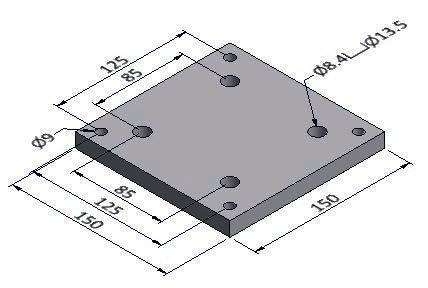 0005 Base plate 5 For 60x60 mm