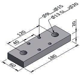 For 100x100 mm Profile Part Number