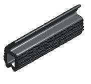 Material: EPDM Bumper Strip - Series 40 and 50 Prevents dirt from accumulating in T-slot Protects profile from dents and