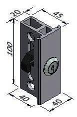 02.020 Description External lock, double-bit, right External lock,