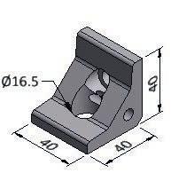 A guide angle must be mounted to the top frame profile;
