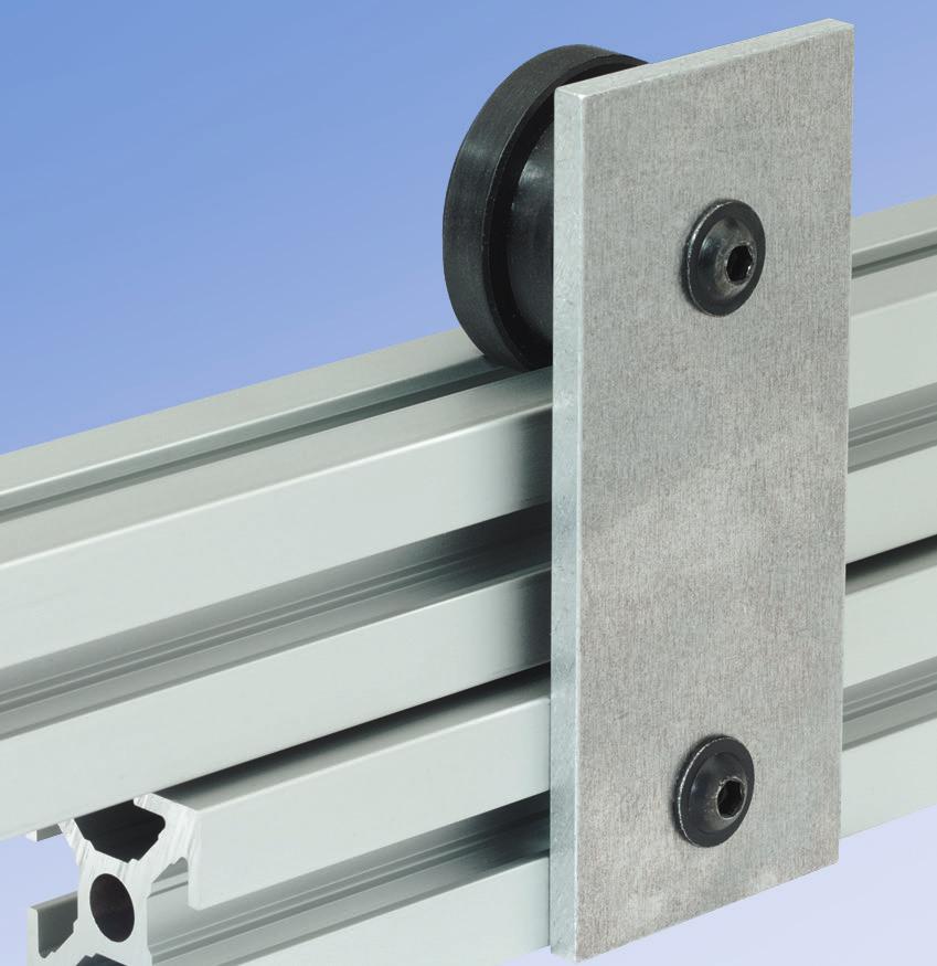 Door Components and Paneling Elements for Sliding Doors Plate Al
