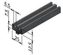 applications Stock length 2 m Designed for use with 1/4 paneling materials.