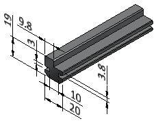 Guides for Sliding Windows Lower Guide - Series 40 22.