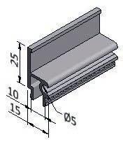 All series 40 and 50 structural profiles are suitable as support profiles.