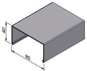 ...* Profile 40x40 mm CC, cut to length Material: Plastic or Aluminum