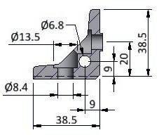 40.0703 Angle E80 - kit mk Profile Technology 96