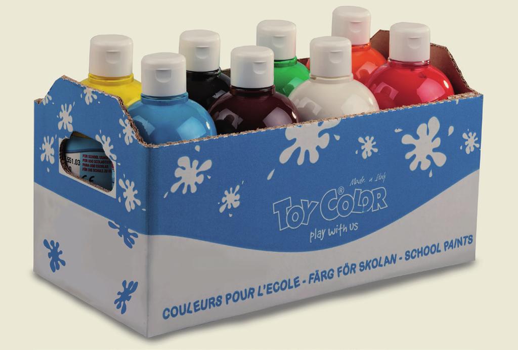 Tempera Paint - Superwashable Tempera Paint - Superwashable Pastel Shades TC561 (500ml Bottles Bulk Pack, 8 colours) TC532 (6 Jars 25ml) Product created for childrens