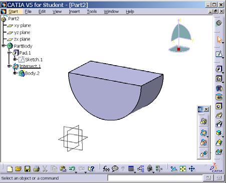 following examples. Annotation: CATIA regards the PartBody as the first basic body.