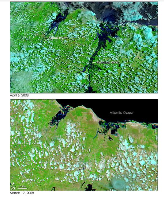 Remote Sensing observations continuous, large-scale coverage compared to point measurements From NASA Earth Observatory http://earthobservatory.nasa.gov/iotd/ view.php?