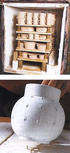 Then if you leave the leatherhard pot uncovered, within 2 to 5 days the pot becomes Bone Dry. Bone dry pottery means there is no moisture left in it all.