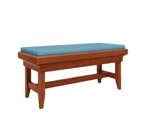 Features Bench Upholstered cushion with solid
