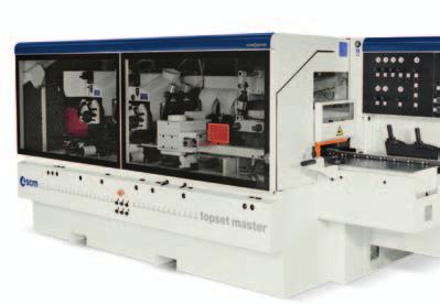 topset master automatic throughfeed moulder for large parts The ideal solution for making large frames, semi-finished parts for the construction sector, structural work joists and profiles, wide