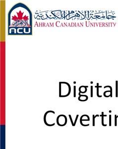Lecture (06) Digital Coding techniques (II) Coverting Digital data to Digital Signals Agenda Objective Line Coding Block Coding Scrambling Dr. Ahmed ElShafee ١ Dr.