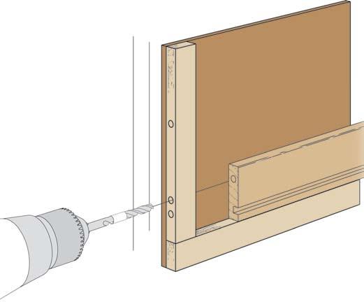 Tips From Our Shop owel Jig Before you can assemble the curvedlid treasure box, you ll need to drill some holes for the dowel joinery.