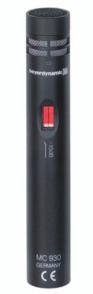 M SeRIES MC 910 The true condenser microphone MC 910 is equipped with an omnidirectional capsule ensuring neutral sound.