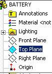 19) Click the Top Plane from the Feature Manager. Sketch the profile. 20) Click Sketch from the Sketch toolbar. The Top plane is displayed as the sketch plane.
