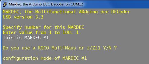 Configuring Mardec If all software is installed correctly and the Arduino is connected to your PC you can now configure Mardec. To do so click on the shortcut Configure Mardec.