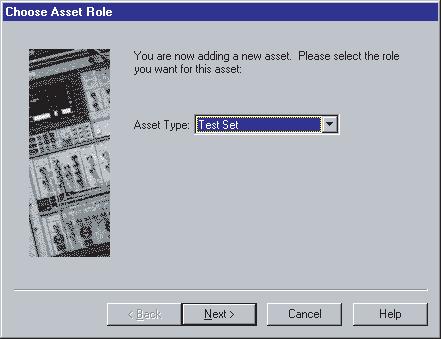 This invokes the E5500 software and the main phase-noise-graph screen appears. 2 From the menu, select System/Asset Manger. This invokes the Auto Asset Wizard.